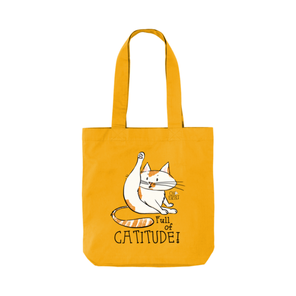 Oh Erik - Full of Catitude - Organic Twill Tote Bag