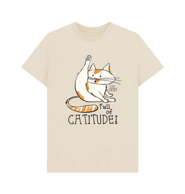 Oh Erik - Full of Catitude - Mens Organic Cotton T-shirt - Image 7