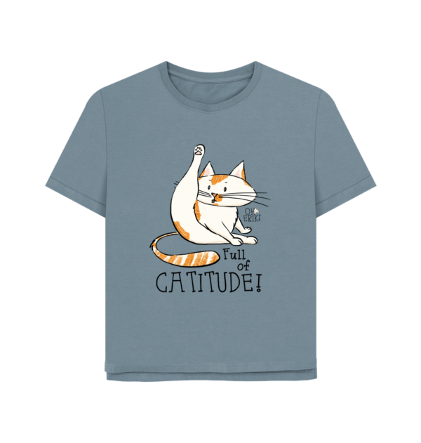 Oh Erik - Full of Catitude - Womens Organic Cotton T-shirt