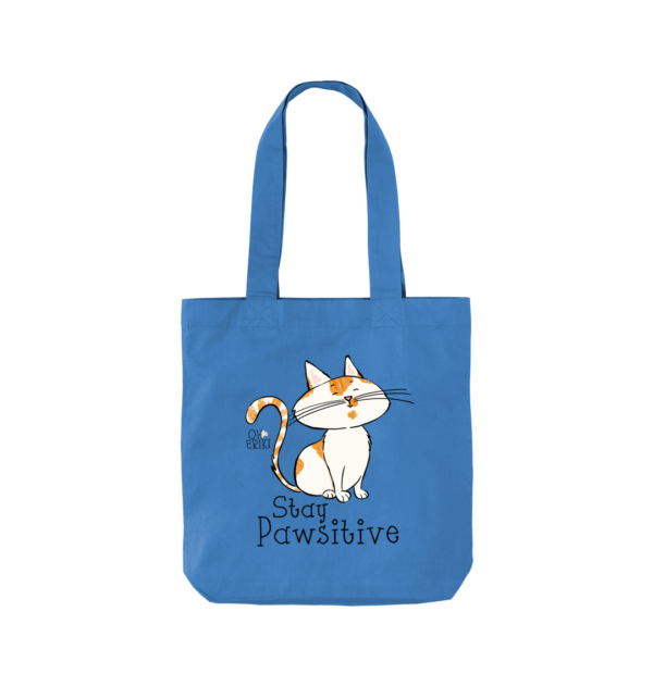 Oh Erik - Stay Pawsitive - Organic Twill Tote Bag