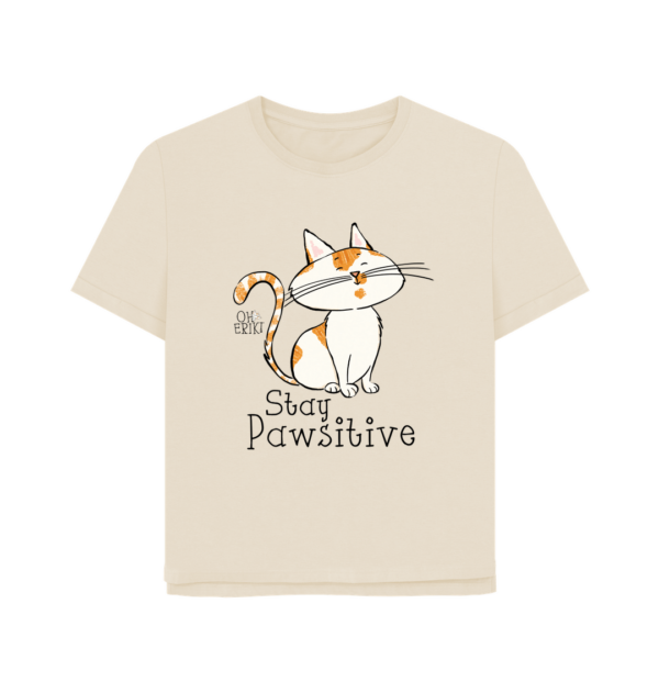 Oh Erik - Stay Pawsitive - Womens Organic Cotton T-shirt - Image 5