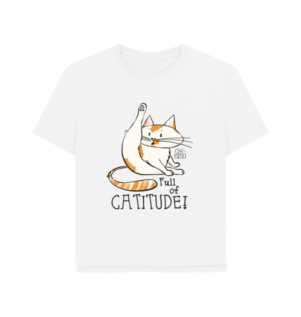 Oh Erik - Full of Catitude - Womens Organic Cotton T-shirt - Image 2