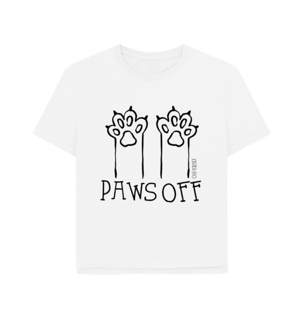 Oh Erik - Paws Off - Womens Organic Cotton T-shirt - Image 2