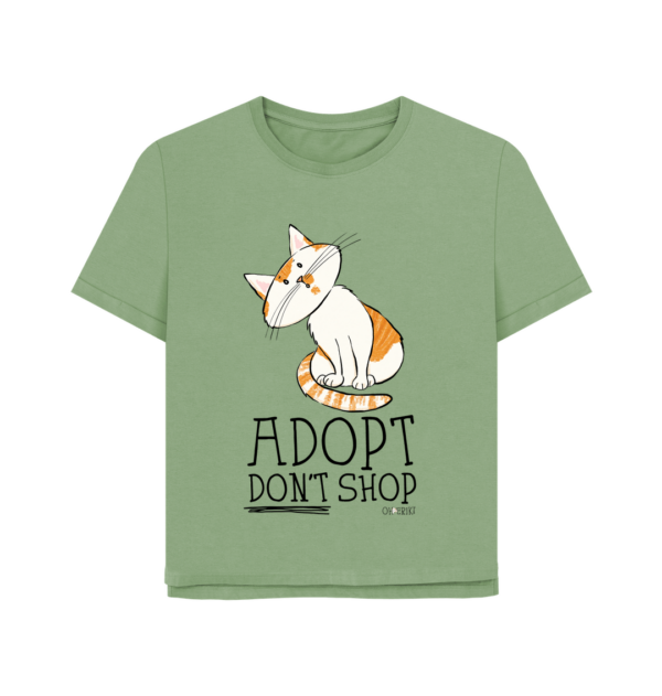 Oh Erik - Adopt Don't Shop - Womens Organic Cotton T-shirt