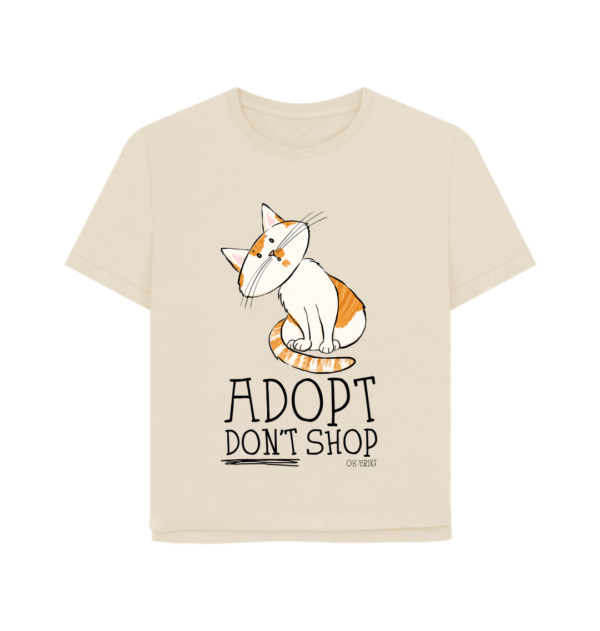 Oh Erik - Adopt Don't Shop - Womens Organic Cotton T-shirt - Image 4