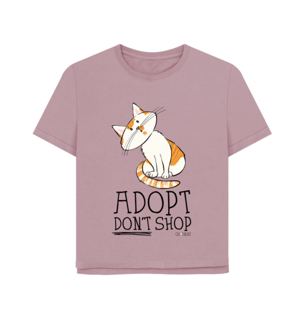 Oh Erik - Adopt Don't Shop - Womens Organic Cotton T-shirt - Image 5