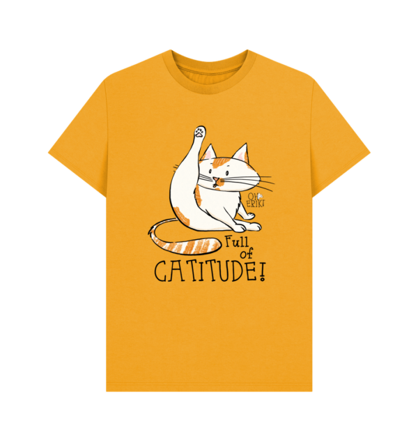 Oh Erik - Full of Catitude - Mens Organic Cotton T-shirt - Image 8