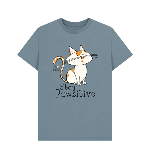 Oh Erik - Stay Pawsitive - Mens Organic Cotton T-shirt - Image 8