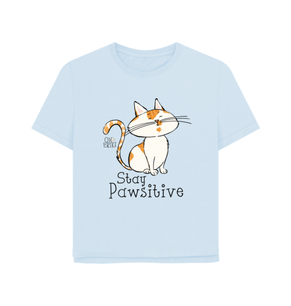 Oh Erik - Stay Pawsitive - Womens Organic Cotton T-shirt - Image 3