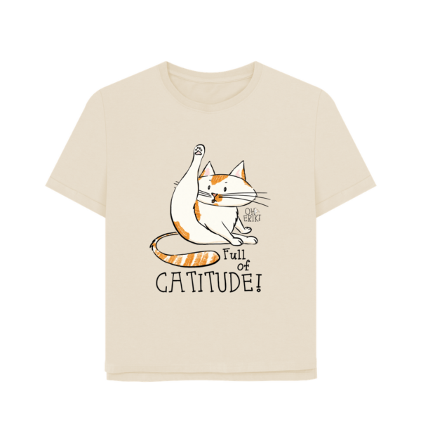 Oh Erik - Full of Catitude - Womens Organic Cotton T-shirt - Image 5