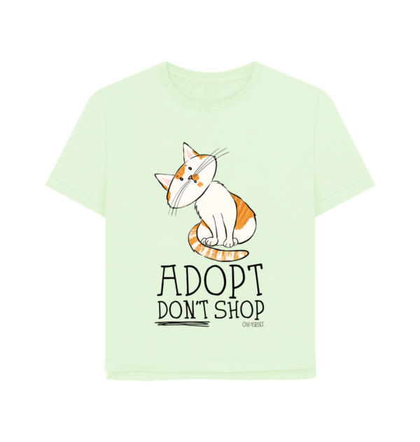 Oh Erik - Adopt Don't Shop - Womens Organic Cotton T-shirt - Image 6