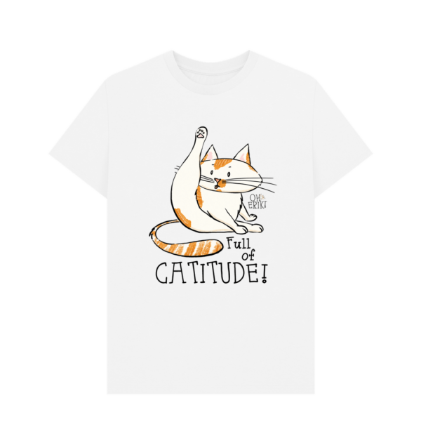 Oh Erik - Full of Catitude - Mens Organic Cotton T-shirt - Image 3