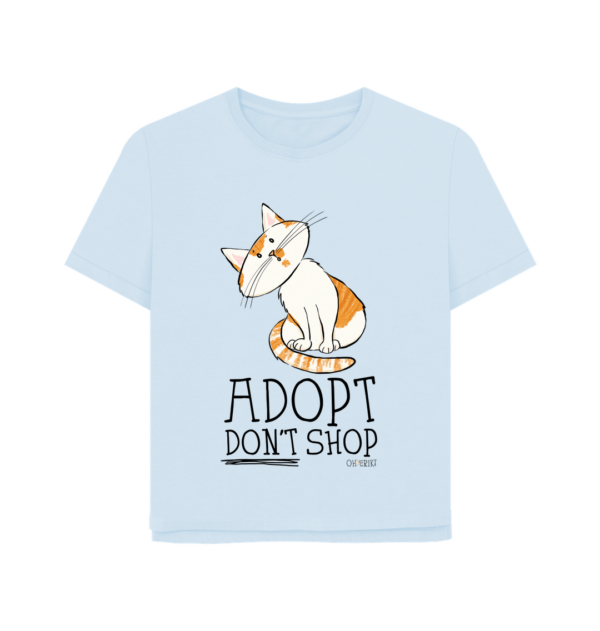 Oh Erik - Adopt Don't Shop - Womens Organic Cotton T-shirt - Image 3