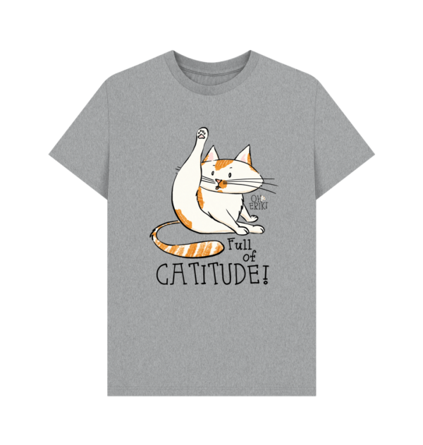 Oh Erik - Full of Catitude - Mens Organic Cotton T-shirt - Image 2