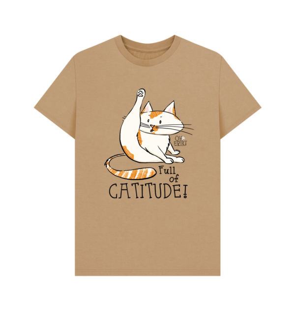 Oh Erik - Full of Catitude - Mens Organic Cotton T-shirt - Image 5