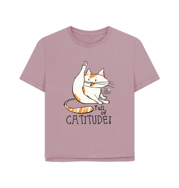 Oh Erik - Full of Catitude - Womens Organic Cotton T-shirt - Image 6