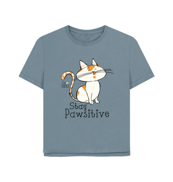 Oh Erik - Stay Pawsitive - Womens Organic Cotton T-shirt