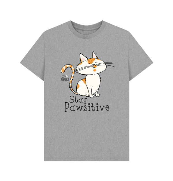 Oh Erik - Stay Pawsitive - Mens Organic Cotton T-shirt - Image 2