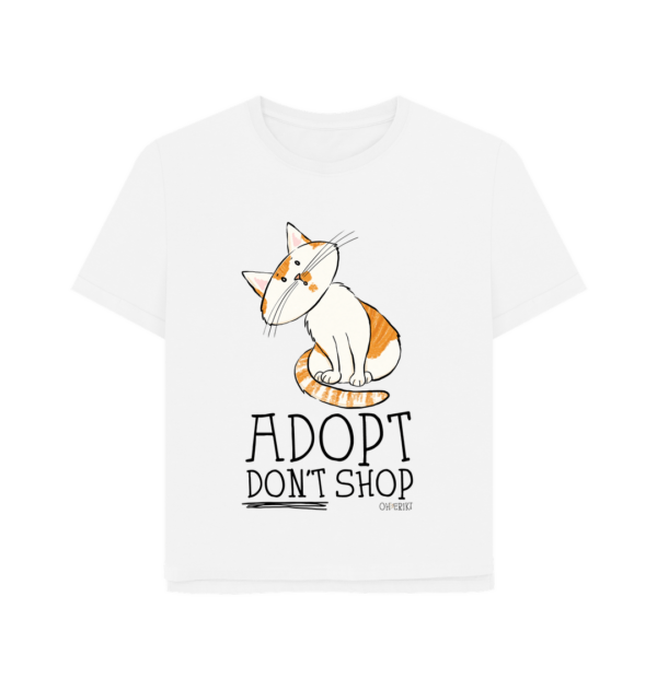 Oh Erik - Adopt Don't Shop - Womens Organic Cotton T-shirt - Image 2