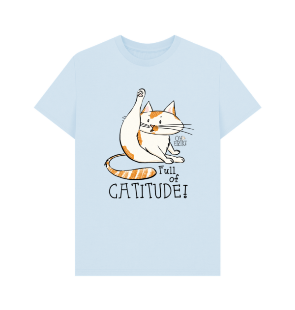 Oh Erik - Full of Catitude - Mens Organic Cotton T-shirt - Image 4