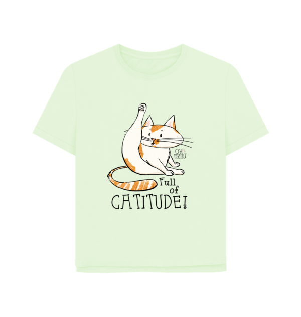 Oh Erik - Full of Catitude - Womens Organic Cotton T-shirt - Image 7